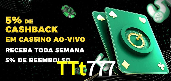 Promoções do cassino ao Vivo TTt777